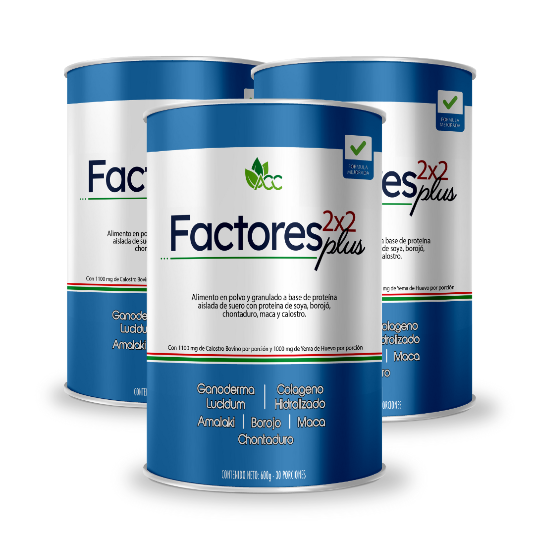 KIT x 4 unidades - Factores 2X2 Plus