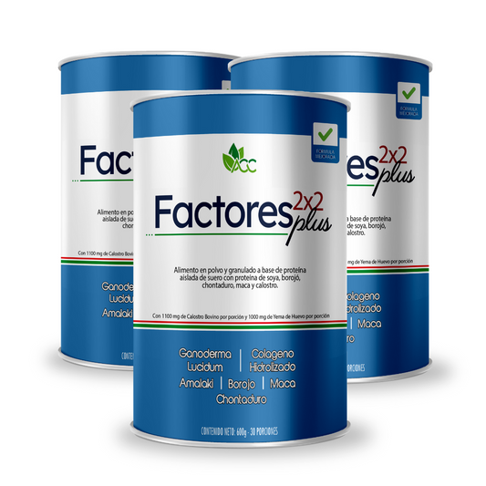 KIT paga 6 lleva 7 unidades - Factores 2X2 Plus