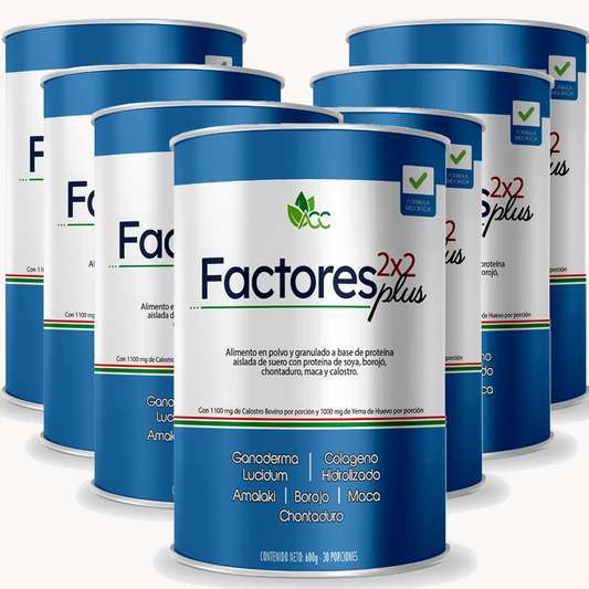 KIT paga 6 lleva 7 unidades - Factores 2X2 Plus