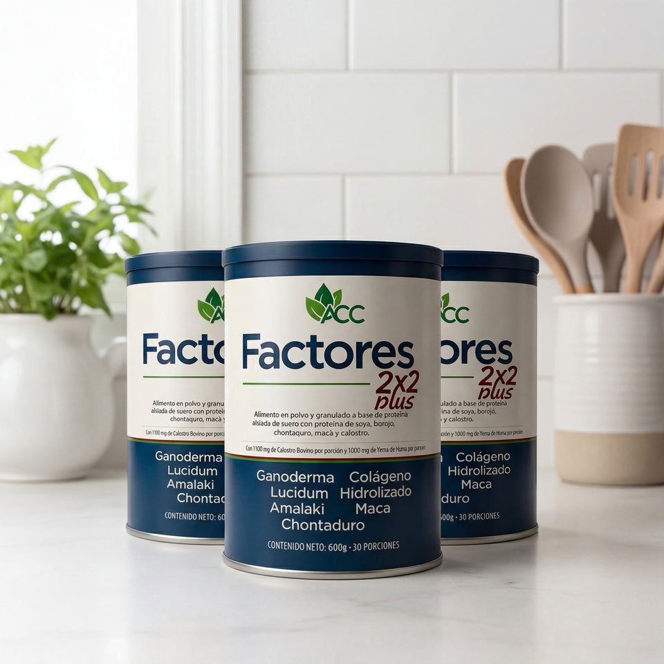 3 unidades - Factores 2X2 Plus